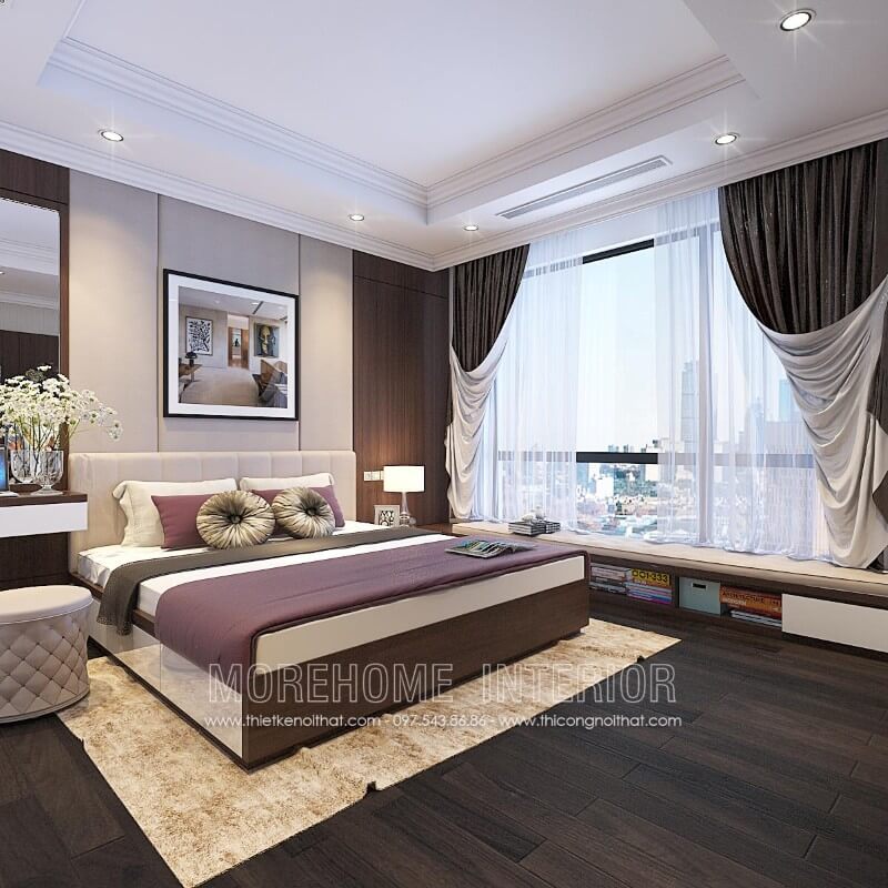 Mẫu giường phòng ngủ đẹp chất lượng tại Hà Nội